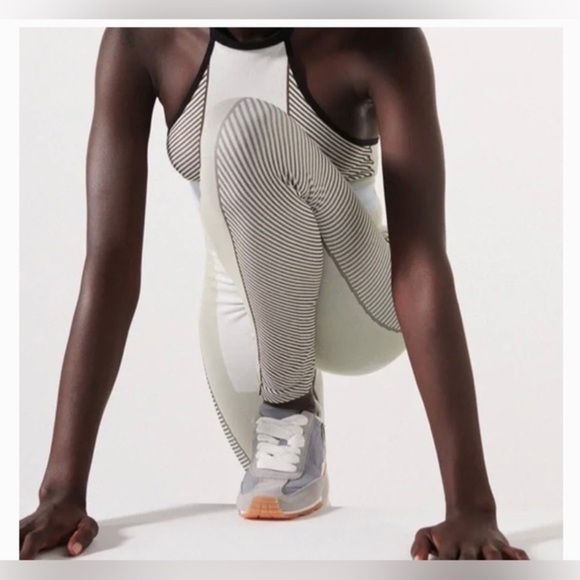 Zara contour collection gray colorblock‎ open back halter stretch jumpsuit M/L - Picture 6 of 14